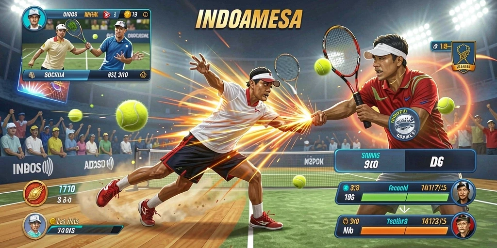 Tampilan karakter yang menarik dan modern.