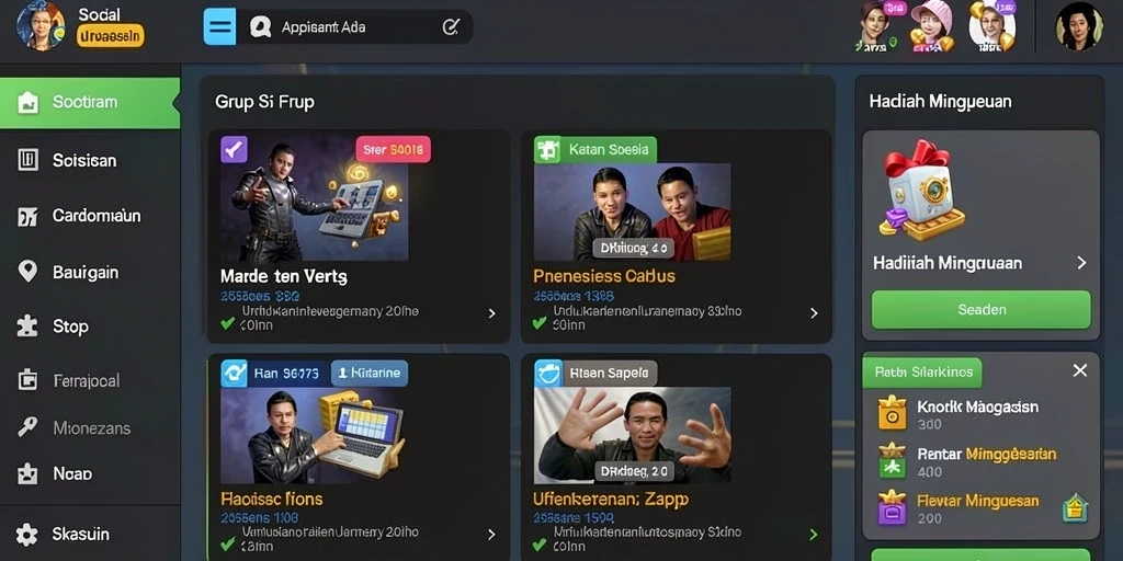Tampilan awal permainan yang menarik dan intuitif.