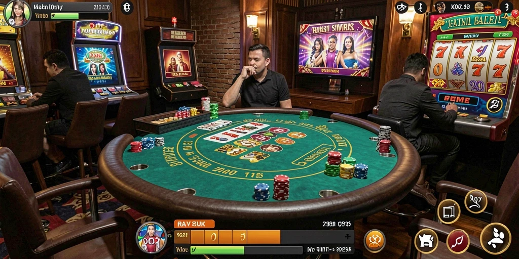 Tampilan awal game yang menarik dan penuh warna.