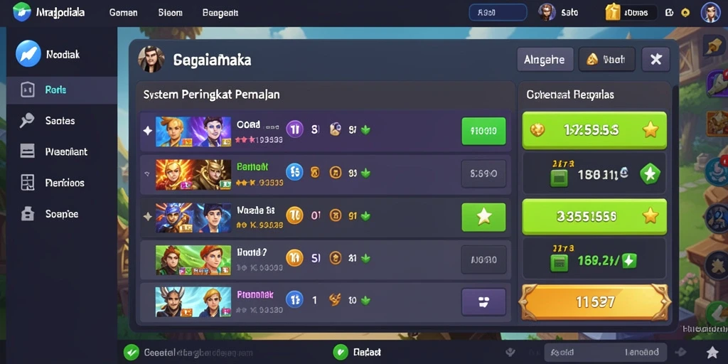 Tampilan utama aplikasi LUCKYBEST yang menarik.