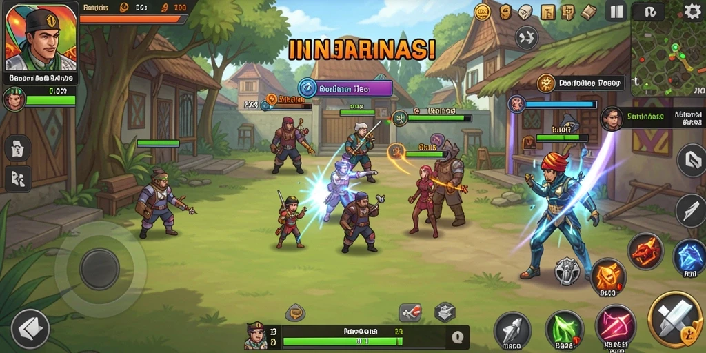 Screenshot 1 menunjukkan antarmuka pengguna yang menarik.