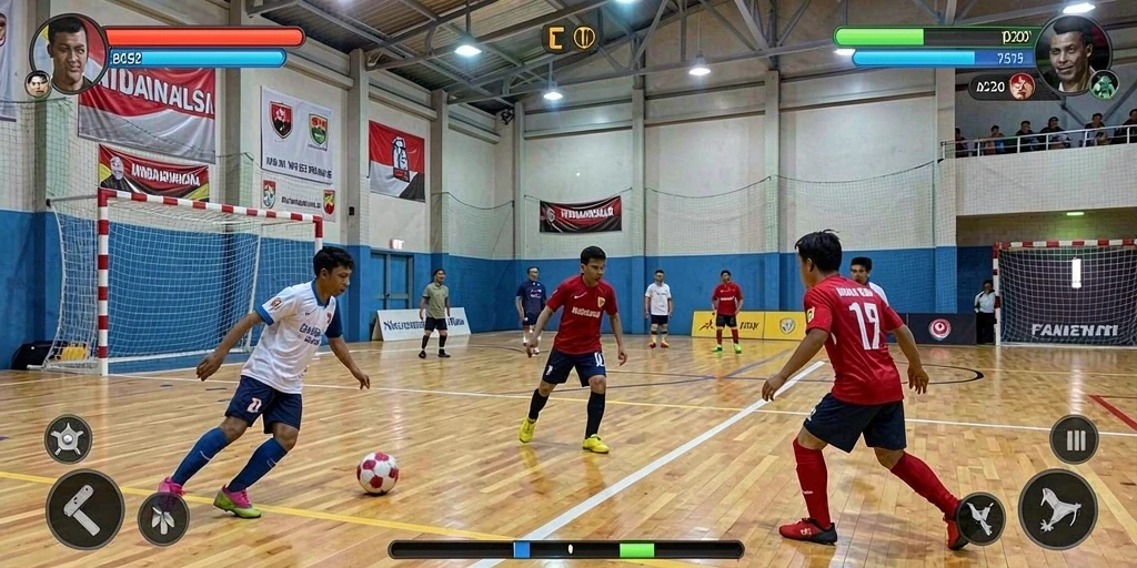 Screenshot menunjukkan antarmuka utama yang menarik.