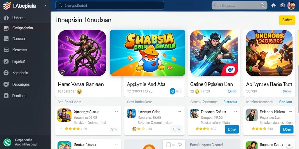 Tampilan antarmuka pengguna yang informatif dan menarik.