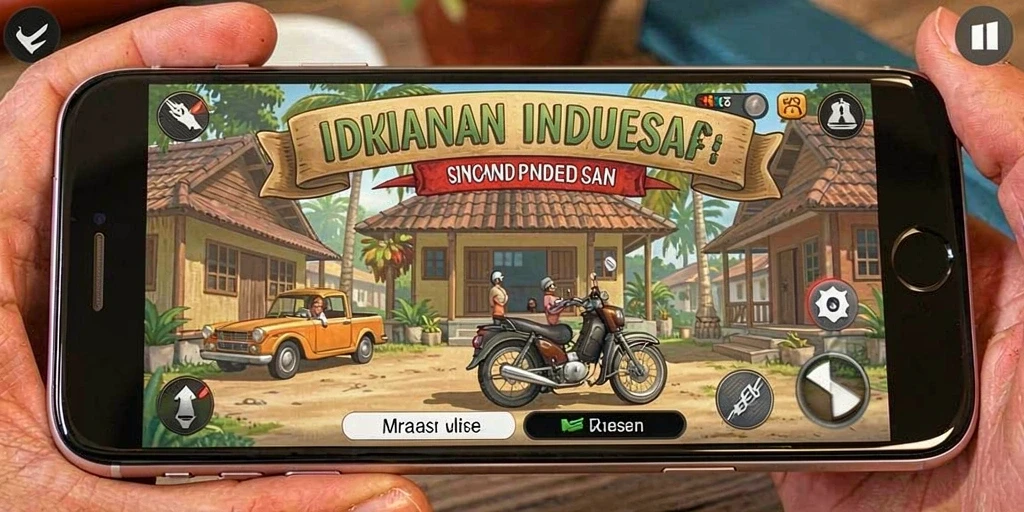 Tampilan karakter utama yang menarik dan dinamis.