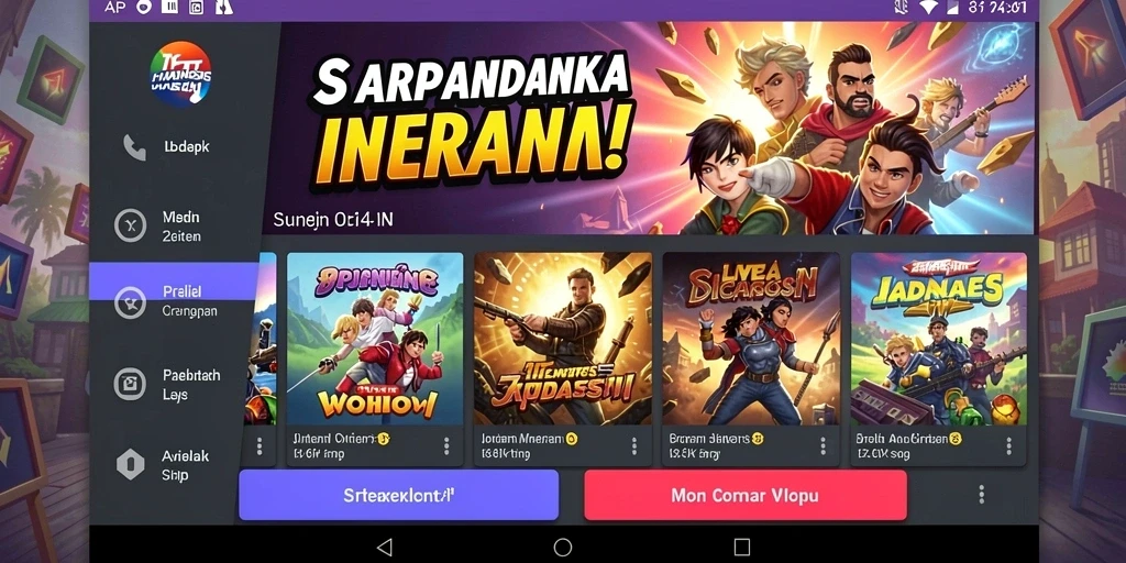 Tampilan antarmuka yang modern dan menarik.