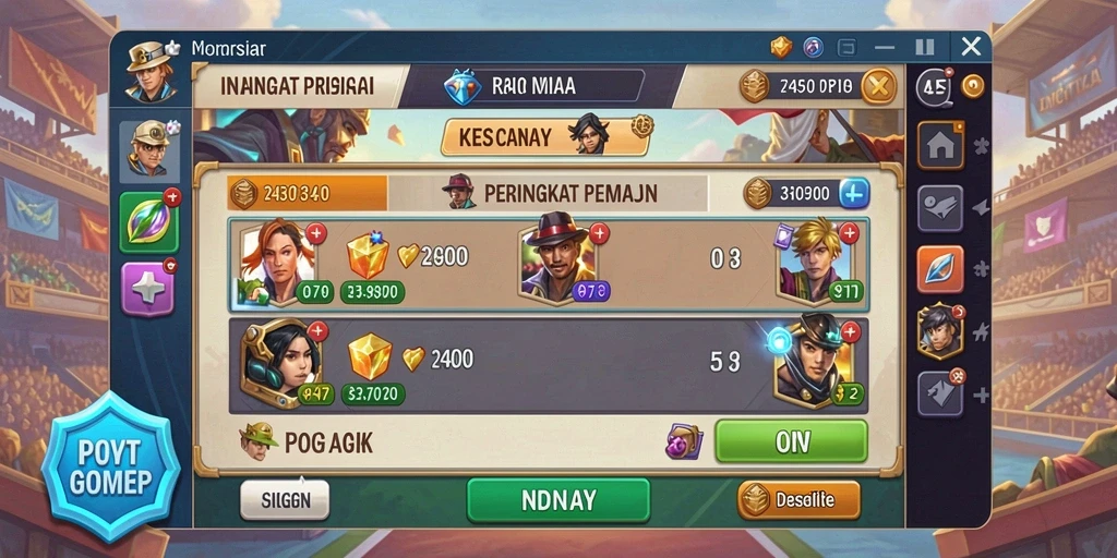 Tampilan antarmuka yang menarik dan mudah dinavigasi.